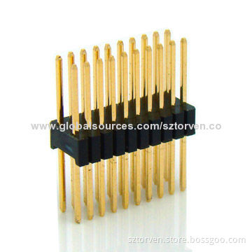 Pin Header with 1.27mm Pitch, Dual-row, Straight DIP Type Housing, 5.0mm Width